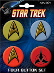 Star Trek Insignia Buttons